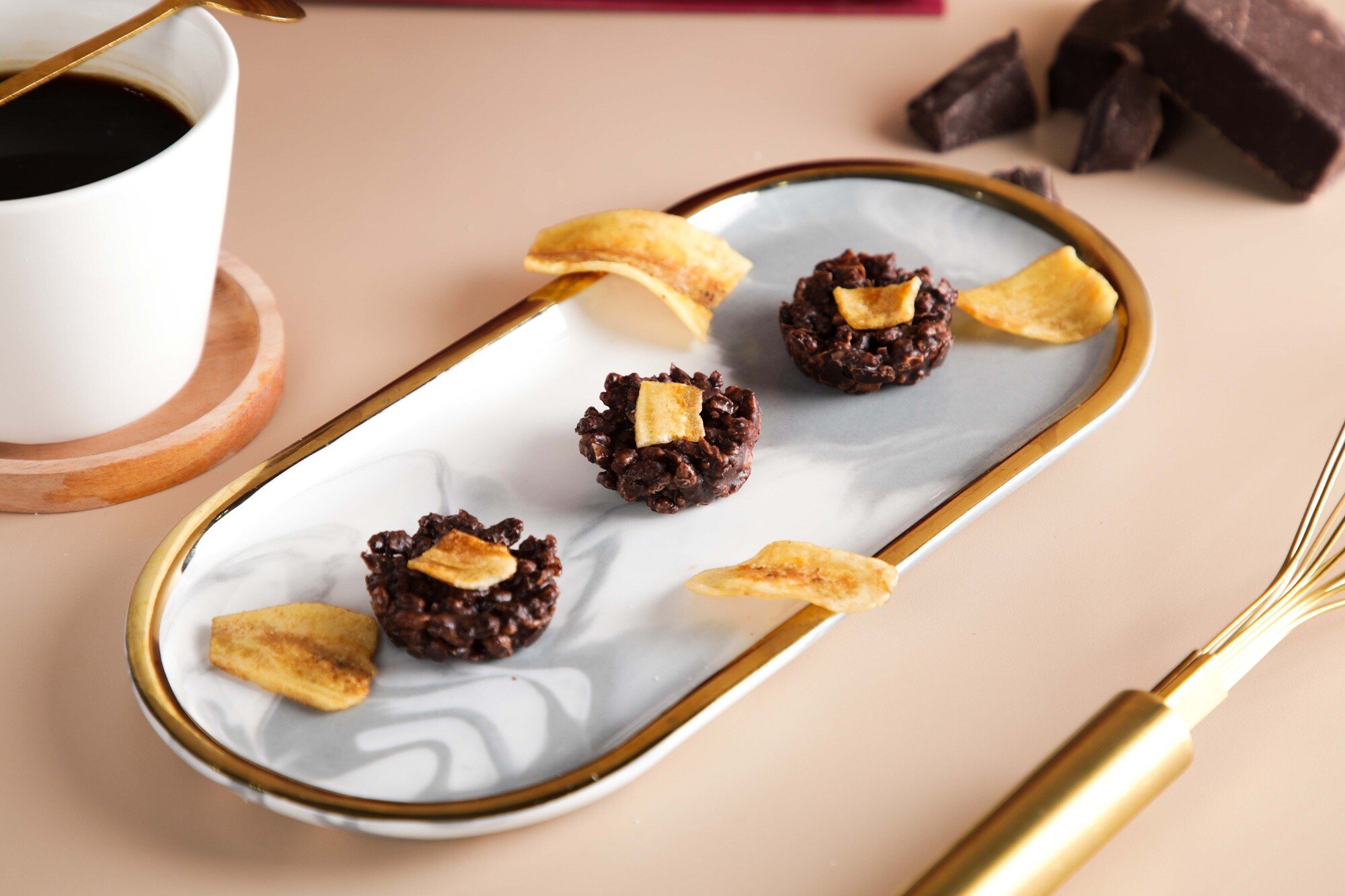 Banana Coconut with Cashew Rocher – The Recipe